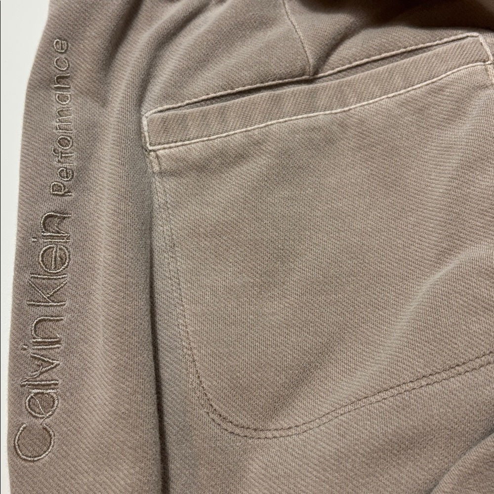 Calvin Klein Women's Taupe Drawstring Joggers - Picture 6 of 6